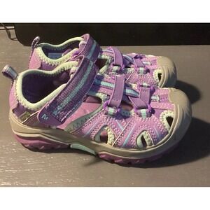 MERELL KIDS HYDRO HIKER SANDAL SHOES 11 Wide PURPLE WATER SPORT HIKING SHOES
